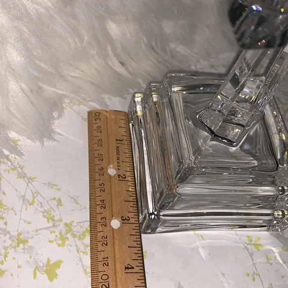 Beautiful Crystal Cross with Ruby Stone Center - Picture 7 of 7